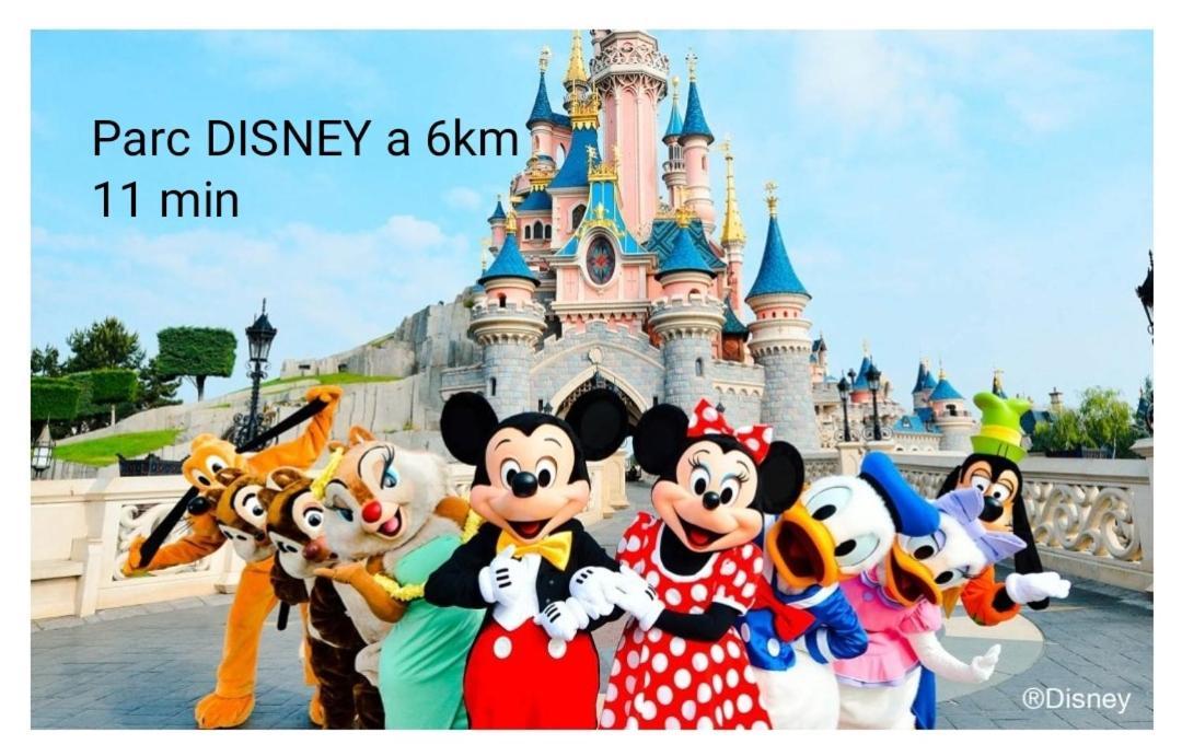 Jolie dépendance cosy et individuelle a 2 pas de Disneyland Chalifert Esterno foto